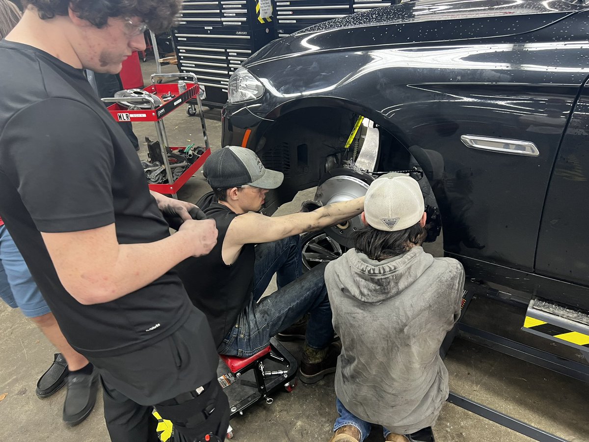 Students are working hard at Calhoun County Career Tech!