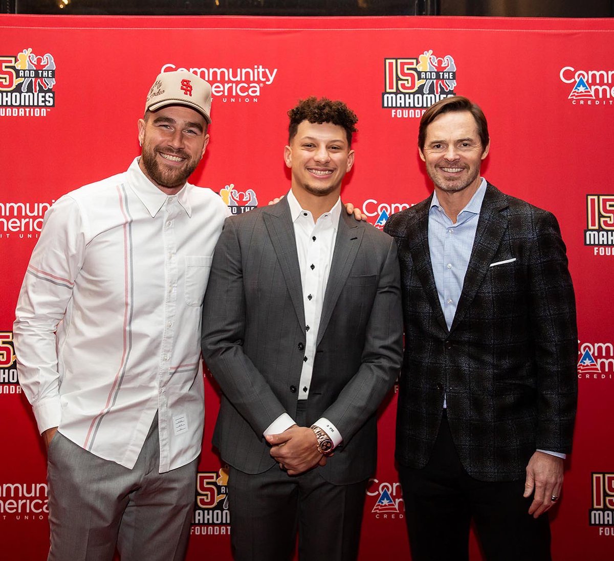 PatrickMahomes's tweet photo. Incredible night at the 3rd Annual @15andMahomies Foundation Gala.

Kansas City shows up big every year and we can’t thank you enough. Over $400,000 in grants were awarded last night to over 25 charities in KC. Huge thanks to our partners and supporters. Let’s keep it going! https://t.co/sCbE4i2IVv