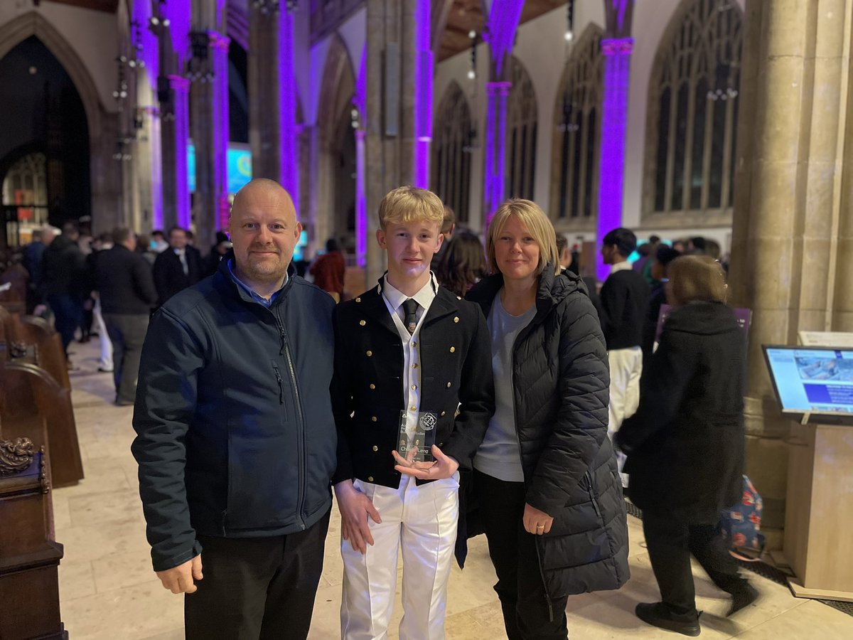 ClaireMarieLeng's tweet photo. @DeltaHTHA awards evening at @HullMinster Just take a look at our clever and gorgeous son, so proud of you Charlie 💙@JaimeLeng https://t.co/o7y8wSEfuA