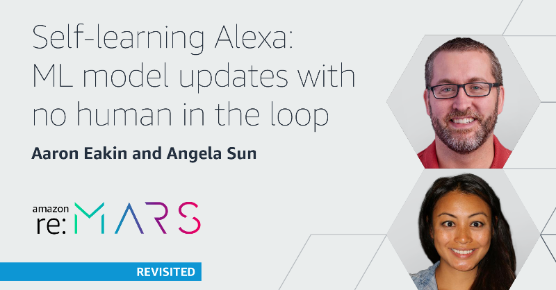 AmazonScience's tweet photo. Find out how self-learning approaches can be used successfully to replace human labeling in certain models, enabling them to effectively keep up with shifting usage patterns over time. #reMARS #MachineLearning