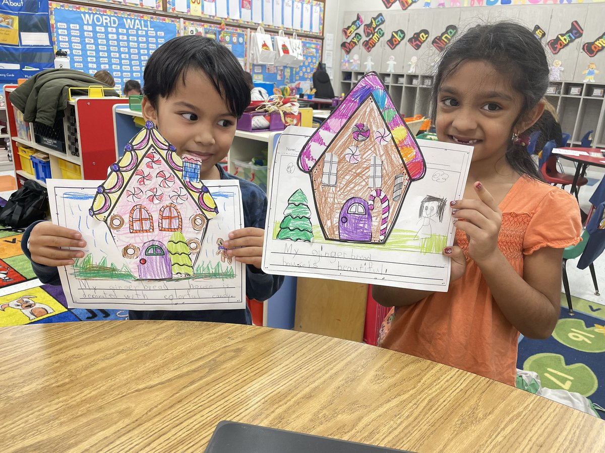 MsKallertEDU's tweet photo. Today in Wise we wrote about a gingerbread house and then designed our own! #weehavefun #weelovewise @FAmato53 @MsWillertondws πβ€οΈ https://t.co/E3GXYea2UK