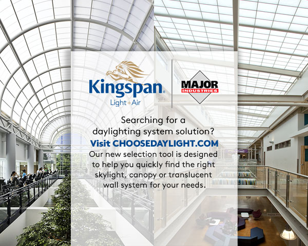 Not sure where to start when it comes to choosing a translucent daylighting solution? Visit choosedaylight.com, where you can quickly find the right system for your next project.