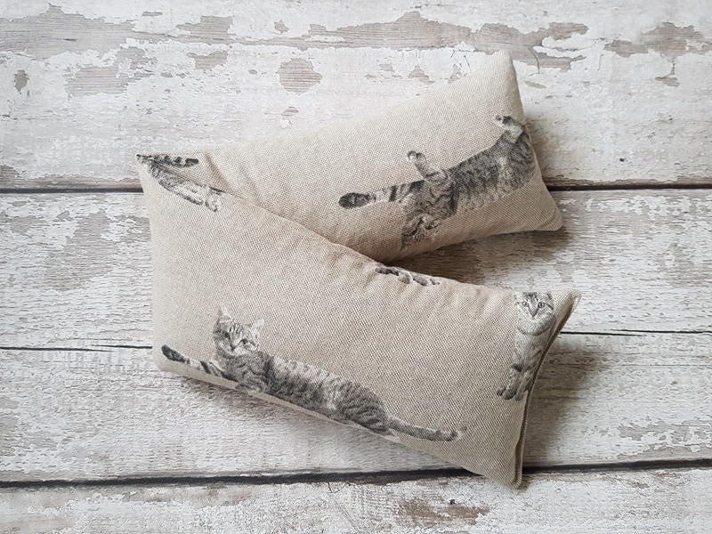 Excited to share the latest addition to my #etsy shop: wheat bag cat extra large lavender , cinnamon or just wheat in kitten cat moggy grey tabby pet cotton fabric #MHHSBD #UKMakers #catsoftwitter #shopindie etsy.me/3Y3x38D