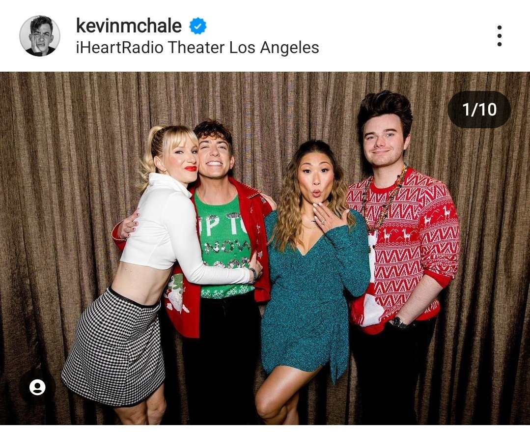 Questi 4 brillano,sono la mia fottut vit li amo #glee #gleek #kevinmchael #heatermorris #jennaushkowotiz #Chrisolfer