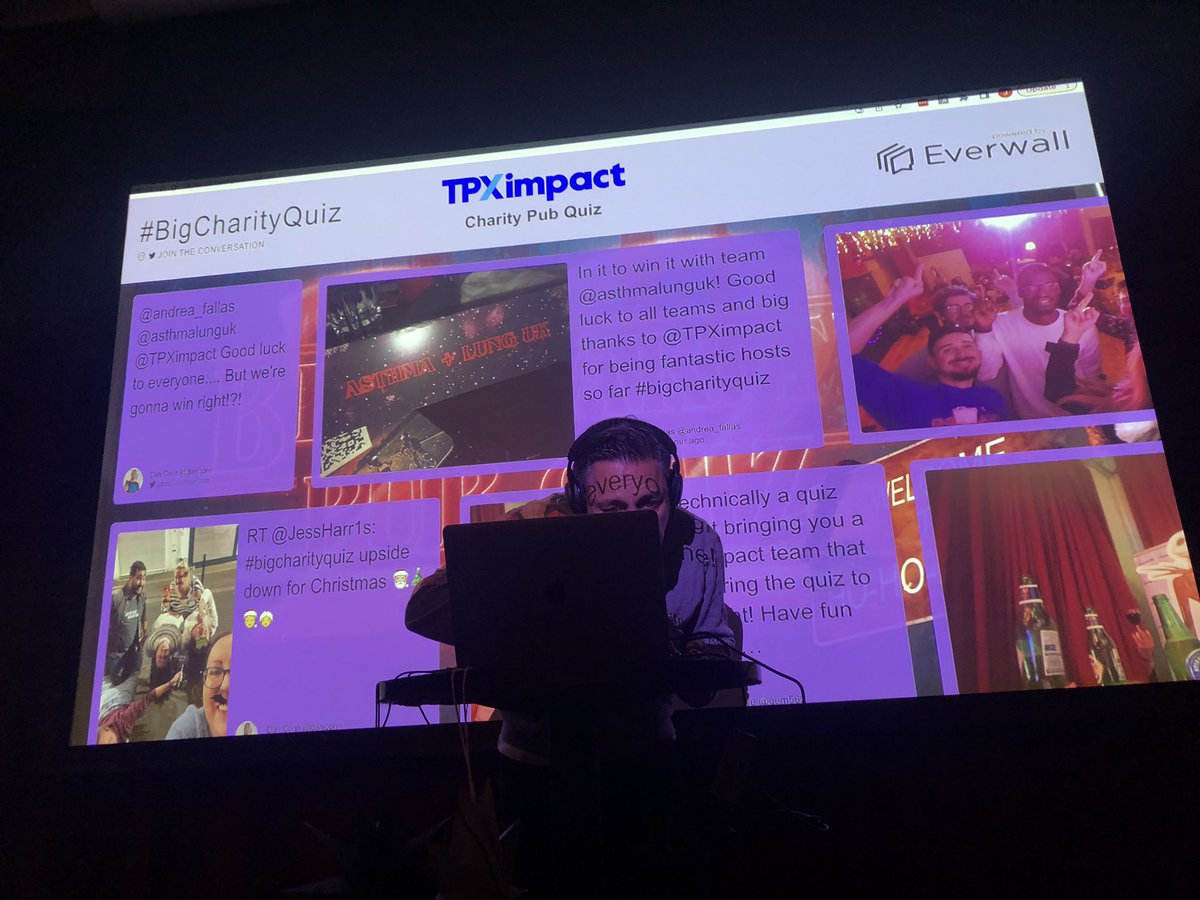 andrea_fallas's tweet photo. We’ve gone meta at #bigcharityquiz! Great stuff from our fab quizmasters @TPXimpact https://t.co/6bgTi0a8uR