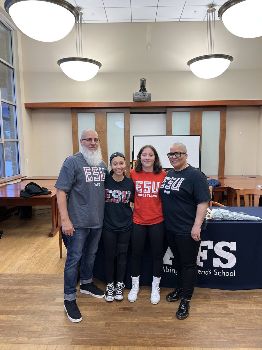 AFS Athletics (@afs_roos) on Twitter photo Another Roo signs a National Letter of Intent to compete at the college level. Congrats to Bella Washington-Vasquez for committing to East Stroudsburg University to continue her academic & wrestling career. Itās a great day to be a Roo! <a href="/AbingtonFriends/">Abington Friends</a> Another Roo signs a National Letter of Intent to compete at the college level. Congrats to Bella Washington-Vasquez for committing to East Stroudsburg University to continue her academic & wrestling career. Itās a great day to be a Roo! <a href="/AbingtonFriends/">Abington Friends</a>