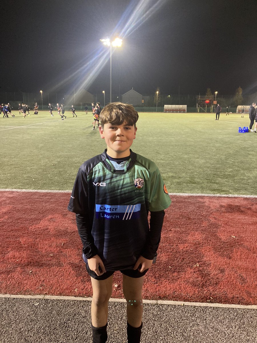 There he is- waited a few weeks to get the photo of him in the district top , but when he came out he worked hard and made it count 💪💚❤️#wearerv