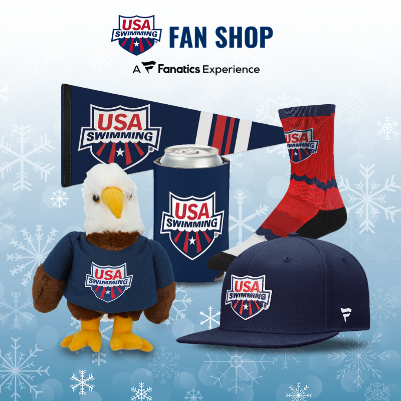 USASwimming's tweet photo. Where are our swimming superfans at?! 🙋‍♀️

One lucky individual who retweets this will win the @Fanatics "Superfan Bundle" of a USA Swimming themed can cooler, eagle mascot, hat, pennant and socks!

#12DaysOfGiveaways rules » https://t.co/KmCx4ArKUz