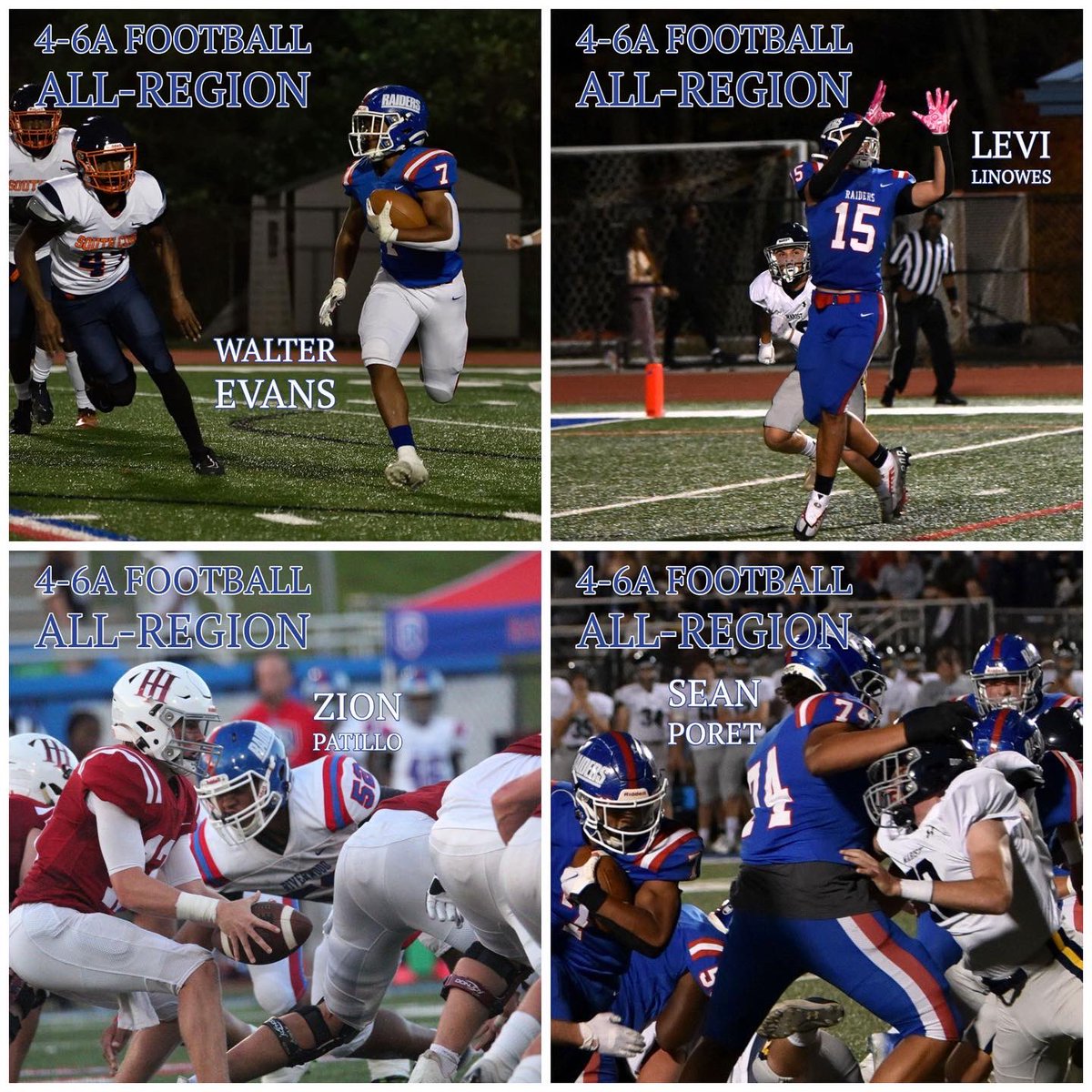 Congratulations to our nine <a href="/RICSFootball/">Riverwood Football</a> players who received All-Region honors! 
RB – <a href="/Walter_Evans5/">Walter Evans</a> 
TE – <a href="/levilinowes/">Levi Linowes</a> 
OL – <a href="/seanporet75/">Sean</a> 
DL – <a href="/PatilloZion/">Zion Patillo</a> 
Honorable Mention
<a href="/DwyerGage/">Gage Dwyer</a> 
<a href="/Jacksonbd12/">Jackson Davis</a> 
<a href="/jaysongreen55/">Jay Green</a> 
@klmcraejr 
Zach Stair 
🔗 https://riverwoodathletics.com/2022/12/07/rai…