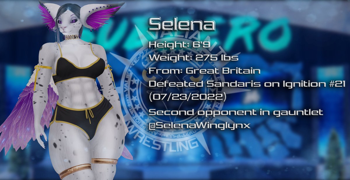 Now this match is going to be something to see. We have Valiant's beloved <a href="/ASpearheart_SL/">Athena Spearheart</a> defending her Pride Women's Championship against rottie with the body <a href="/CammyPanes/">Cammy Panes</a>, the fierce @SelenaWinglynx and the ever unusual #DrBlackfire!