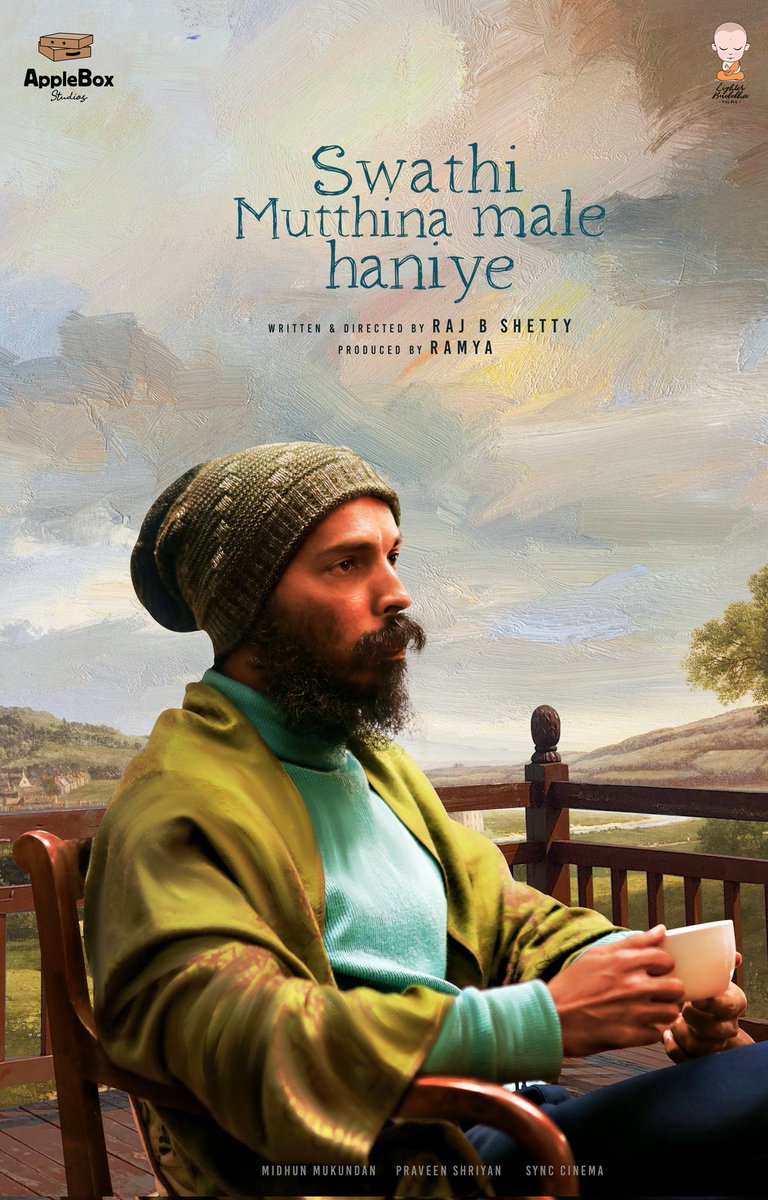 StudiosApplebox's tweet photo. Presenting the maverick Raj B Shetty as Aniketh in Swathi Mutthina Male Haniye.
Aniketh, which has its origin in Sanskrit, means one with no home. Tell us what home means to you.
#SMHH @divyaspandana https://t.co/QkOsQjADZt