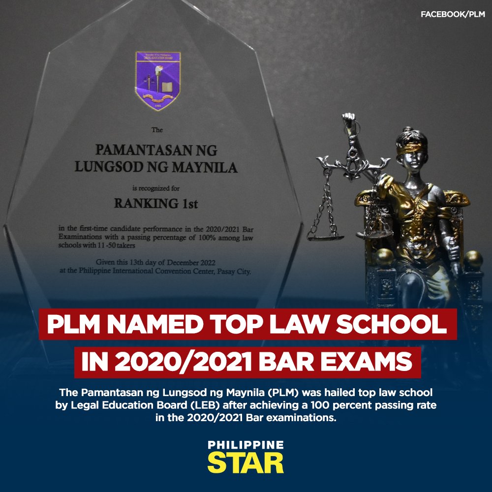 The Philippine Star on Twitter "CONGRATULATIONS, PLM COLLEGE OF LAW! ⚖️ The Pamantasan ng