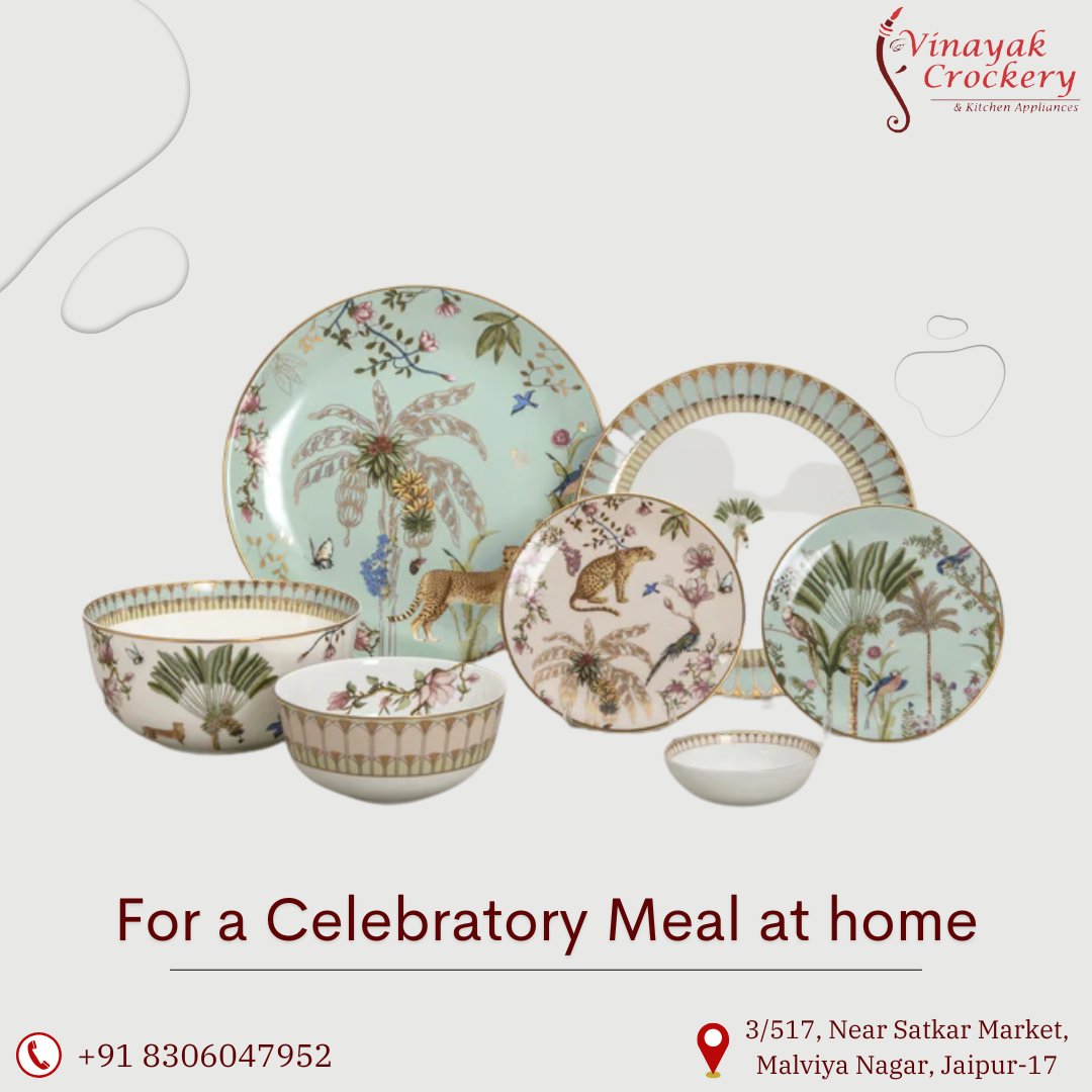 VinayakCrockery's tweet photo. Check the huge collection of dinner sets from premium brands like Cello, Borosil, Laopala, and Crorelle at Vinayak Crockery for the best prices &amp;  attractive offers.

#dinner #dinnerware #dinnerwareset #dinnerware_ccal #dinnerwaresets #dinnerwarecebu #dinnersetsindia #serve https://t.co/y9LpJu0nAP