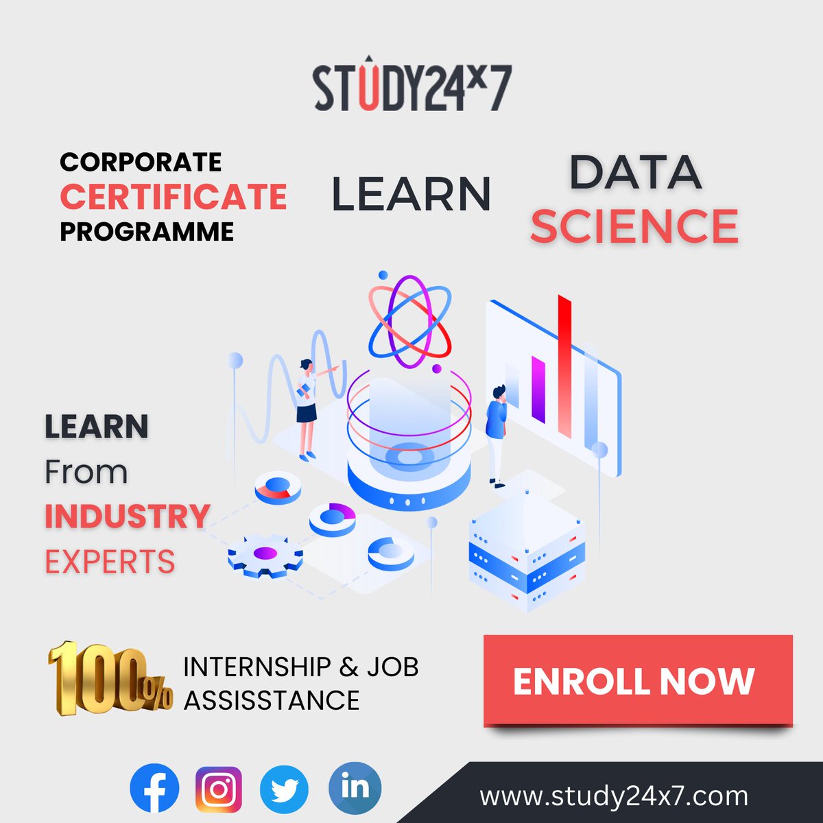 study24x7's tweet image. Get the best results with Industry Experts Guidance....

✨Data Science Certification Program With Study24x7.

✅ The #1 ranked Professional Certificate Program in Data Science with Study24x7. 

✅ Registration Link - 
docs.google.com/forms/d/e/1FAI…?
#study24x7 #AnalysisofData  #Data
