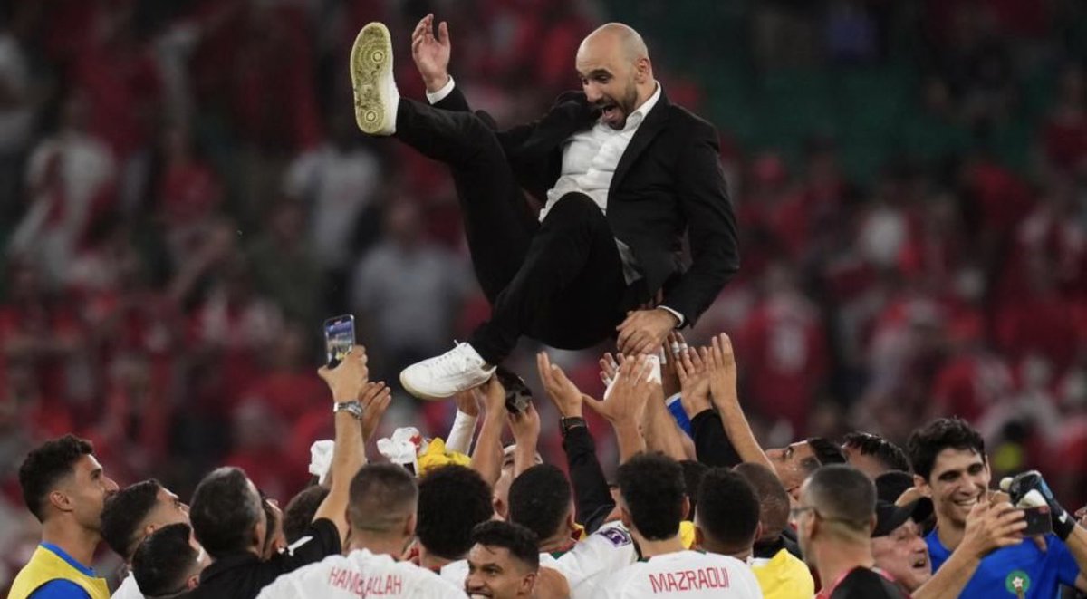 GoAnass's tweet photo. Aim high, choose the right talents, prepare well the culture to go for the win! Consultants wrote books on this.A coach from Morocco showed us the power of ambition, passion and team work. 
In sports as in business, winners are made by their skill set not their passport color! https://t.co/TfNv4ftmR9
