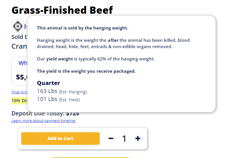 d2cfarms's tweet photo. Buyers report they don't understand how cow / hog portions are priced &amp; confusion means many ultimately don't buy. Empower the customer with detailed information about hanging weight, yield weight and total pricing. We build custom solutions to meet your needs. #D2CFarms https://t.co/GSKliDXzzh