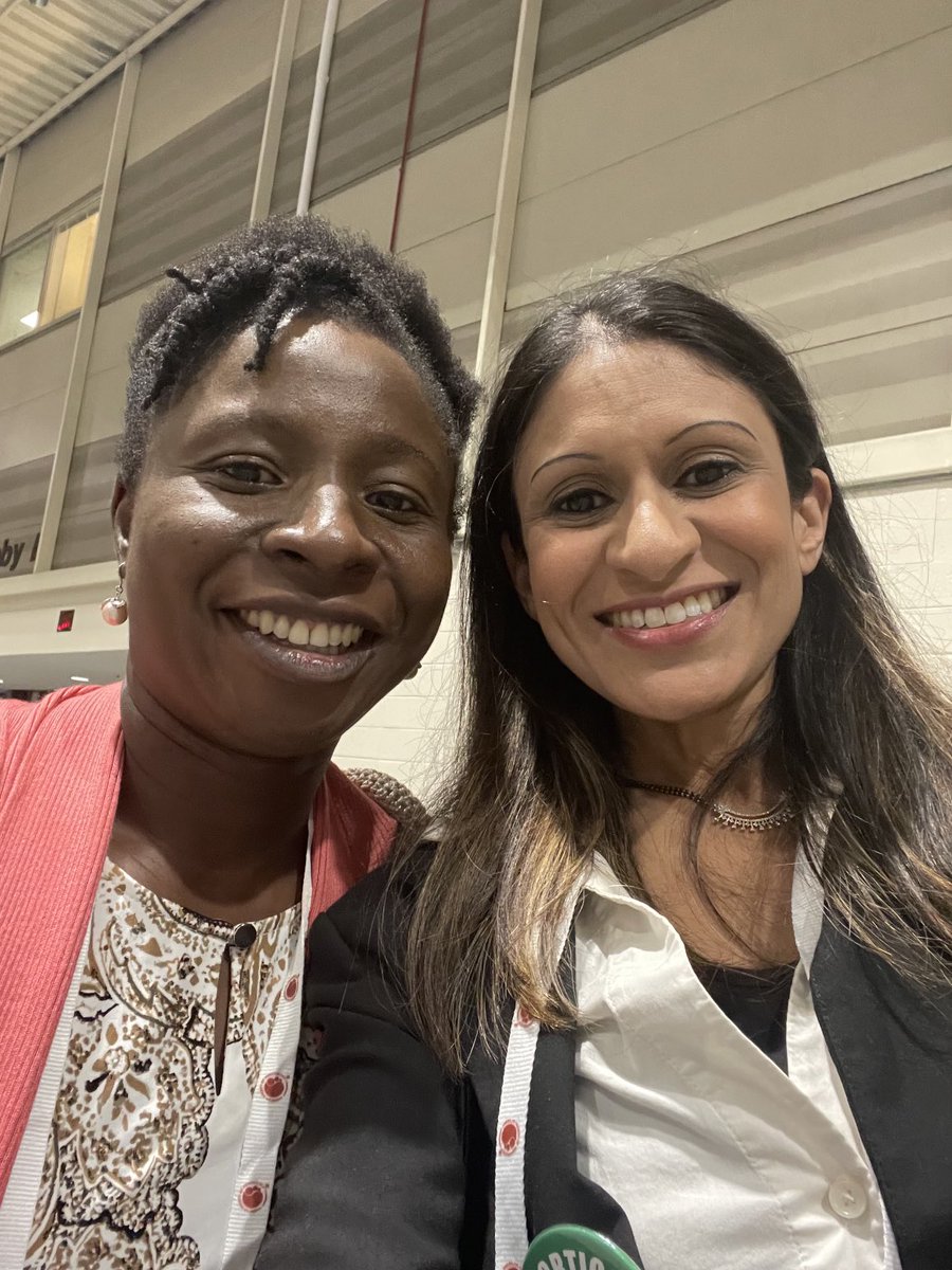 My dear friend Dr. Gbotosho. Just yesterday we were post docs in the laboratory of Dr. Kato, studying the mechanisms of sickle cell pulmonary hypertension one RT PCR assay at a time. ⁦<a href="/GregoryKatoMD/">Gregory Kato, MD</a>⁩ #womeninscience #womeninmedicine #ASH22 #sicklecelldisease