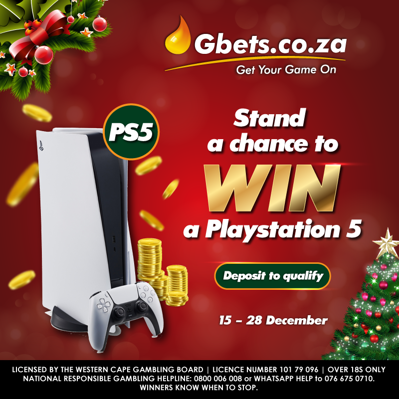 GbetsZA's tweet photo. This Christmas, https://t.co/8l83h1GpqK is giving away a #PlayStation5 game console!
To qualify, deposit R500 or more from 15 - 28 December.
It really is that simple! Deposit Now & stand your chance to win!
T&Cs apply
#13DaysOfChristmas #Gbets #GbetsRocks #PS5 https://t.co/LDfzs9NfaF