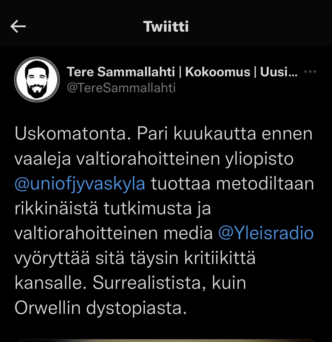 Voiko olla parempaa esimerkkiä äärioikeiston tiedevastastaisesta toiminnasta?

Yritetään rapauttaa ihmisten uskoa tieteeseen, kun tutkimustulos ei syystä tai toisesta miellytä.