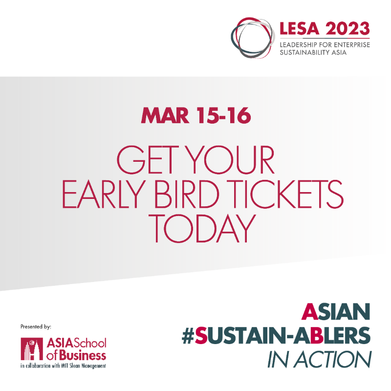 ASBedu_official's tweet photo. Global experts addressing sustainability issues in Asia. Join us at LESA Conference 2023, 15-16 March in Kuala Lumpur. Get your tickets today.