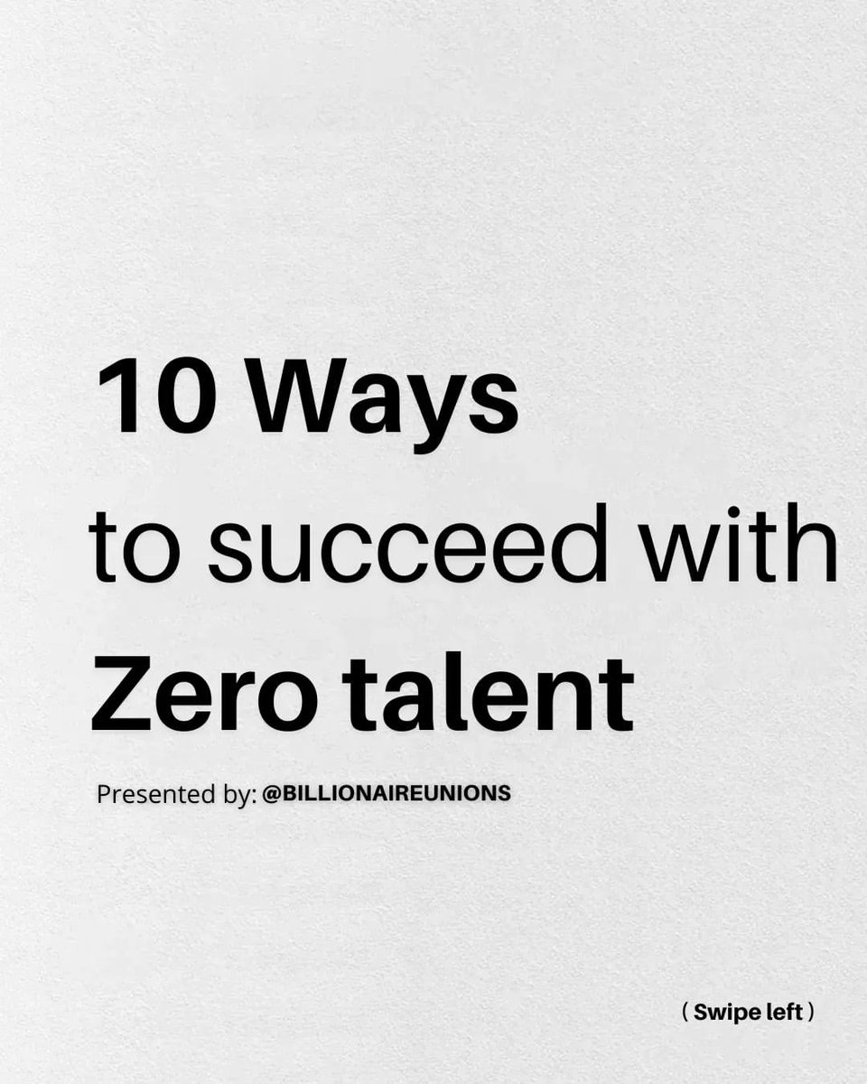 MindWisdomMoney's tweet photo. 10 ways to succeed with zero talent: https://t.co/T4t6R65s3z