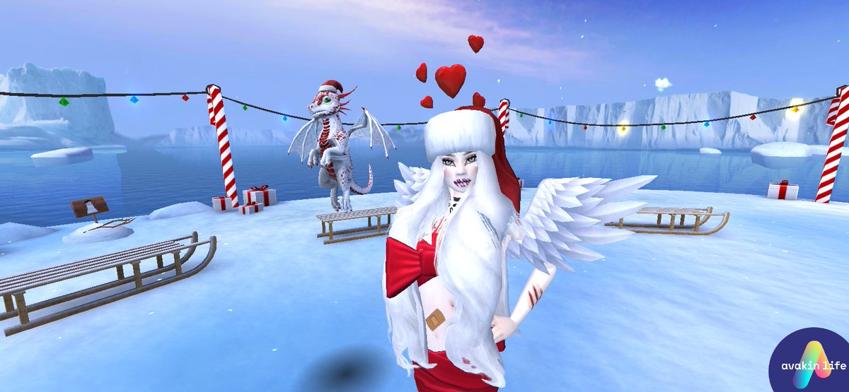 player_avakin's tweet photo. Me &amp; my festive dragon 🐉🎅 #avakinlife https://t.co/bTGvWVmJam