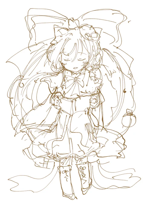 クリスマスイラスト案とても汚いラフですまねぇ 
