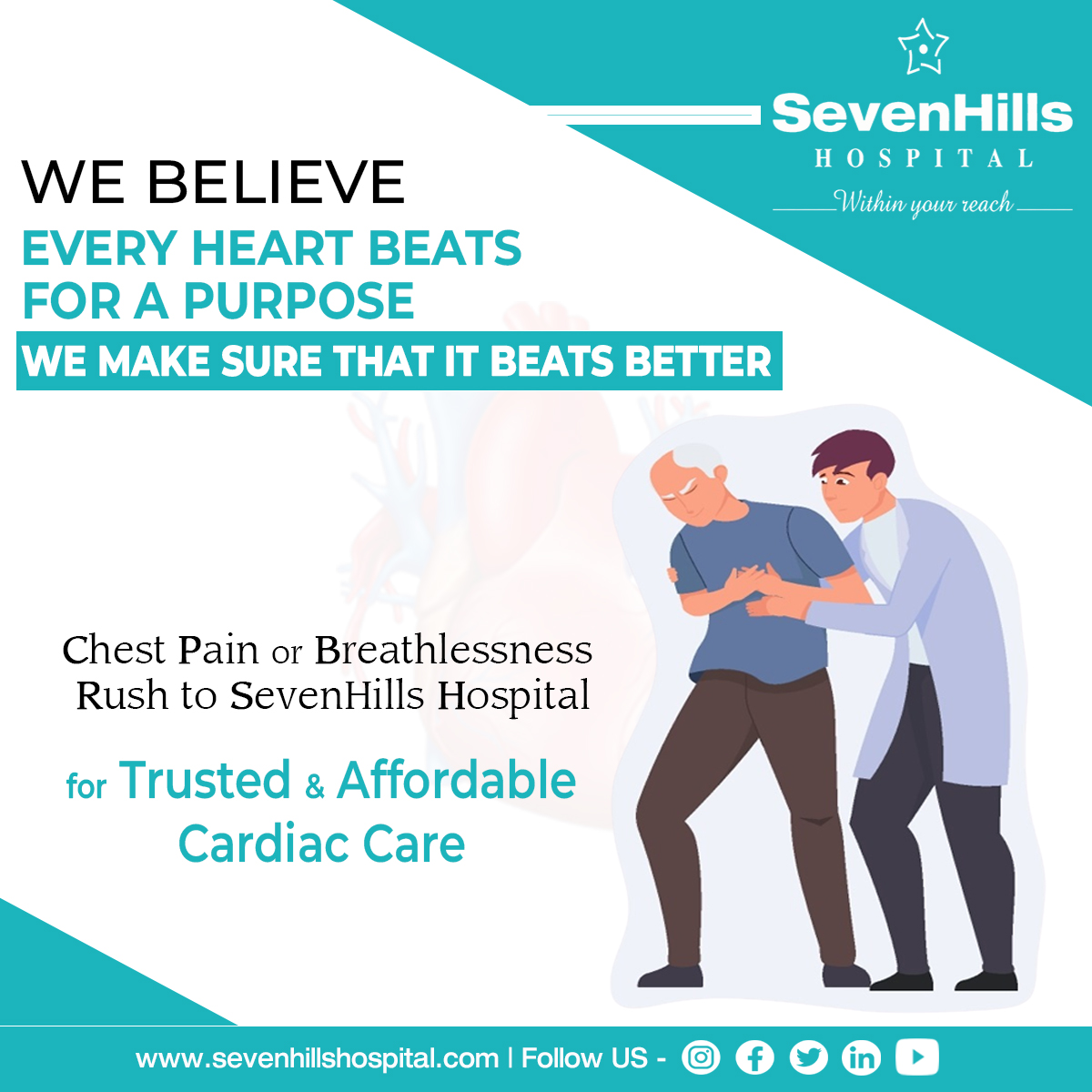 sevenhillsvizag's tweet image. We Believe Every Heart Beats For a Purpose.. We Make Sure that it Beats Better..

To Book an appointment

please contact ☎☎☎ 0891-6677777, +91 7996987070

Visit Our Website - sevenhillshospital.com

#carido #cardiology #cardiologist #emergencyservices #emergencymedicine