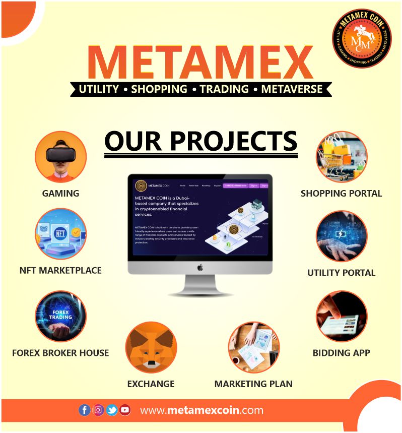 MexMetaver1's tweet photo. METAMEX PROJECTS 
-GAMING
-NFT MARKETPLACE
-FOREX BROKER HOUSE
-EXCHANGE
-SHOPPING PORTAL
-UTILITY PORTAL
-BIDDING APP
-MARKETING PLAN
https://t.co/yLu3f7t2t7
#shopping #utility #trading #metaverse #services #coin #cryptocoin #payments #invest #token #gaming #games #forextrading https://t.co/9eyDjll6DJ