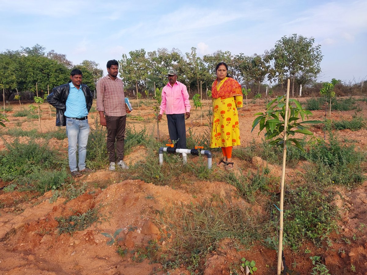 DYadadri's tweet photo. Taken up Random inspections of Drip installations installed by Netafim company in Kunoor and Anajipur villages. @Collector_YDR @TSHORTI2 @ACLB_Yadadri https://t.co/f66iGOxabt