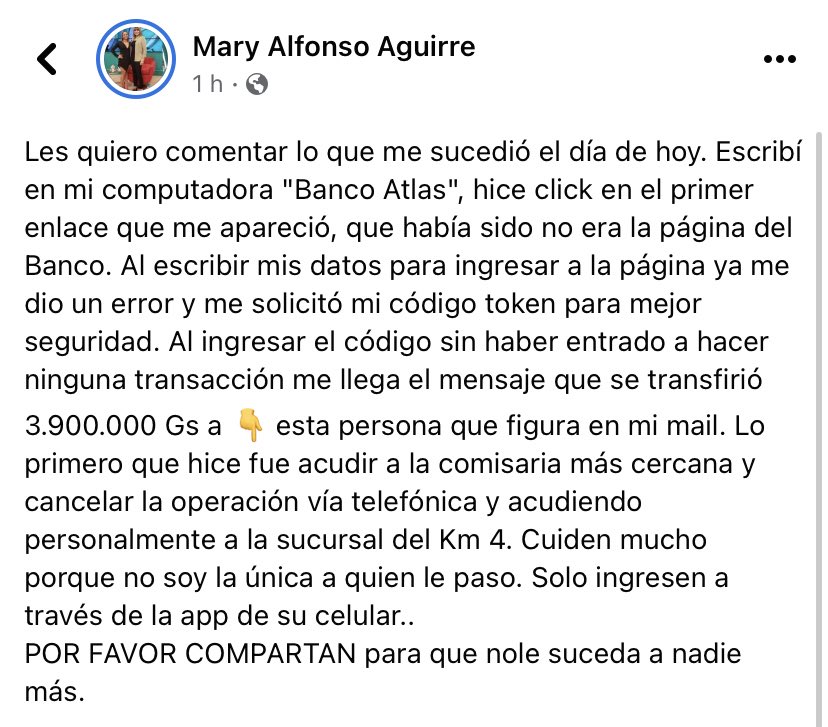 Silporfavor's tweet photo. Es la primera vez que veo una estafa así. Atentissss https://t.co/ItEprvVPnY