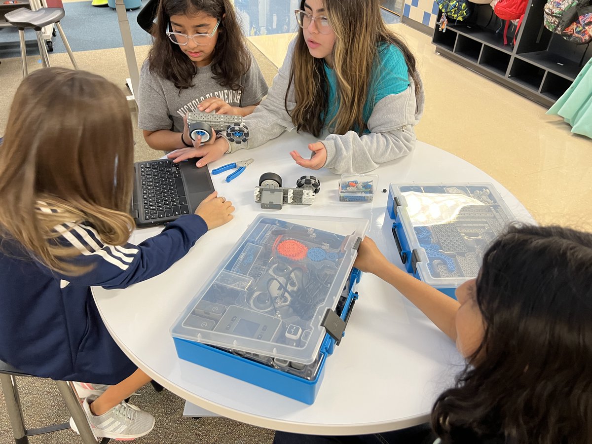 Brandon Hunter (@hunter8450) on Twitter photo 5th graders got familiar with our new Vex IQ robotics kits. They've spent the past couple of days building robots and learning the Vex IQ coding platform.
<a href="/FriscoISDTech/">Frisco ISD Tech</a> <a href="/VEXRobotics/">VEX Robotics</a>
#fisdmadetoshine <a href="/nicholsfrisco/">Nichols Elementary</a> #nicholsinnovationlab 5th graders got familiar with our new Vex IQ robotics kits. They've spent the past couple of days building robots and learning the Vex IQ coding platform.
<a href="/FriscoISDTech/">Frisco ISD Tech</a> <a href="/VEXRobotics/">VEX Robotics</a>
#fisdmadetoshine <a href="/nicholsfrisco/">Nichols Elementary</a> #nicholsinnovationlab