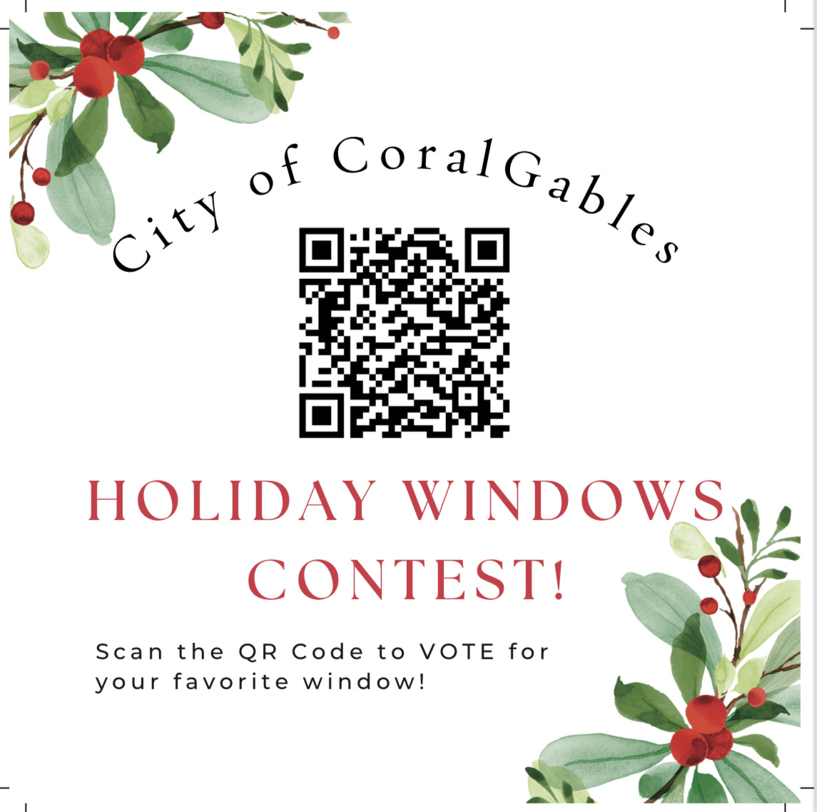 We Need Your Help. Please vote for us to win the City of Coral Gables Holiday Storefront Contest! Vote ends this week! Happy Holidays - mailchi.mp/bellmontrestau…