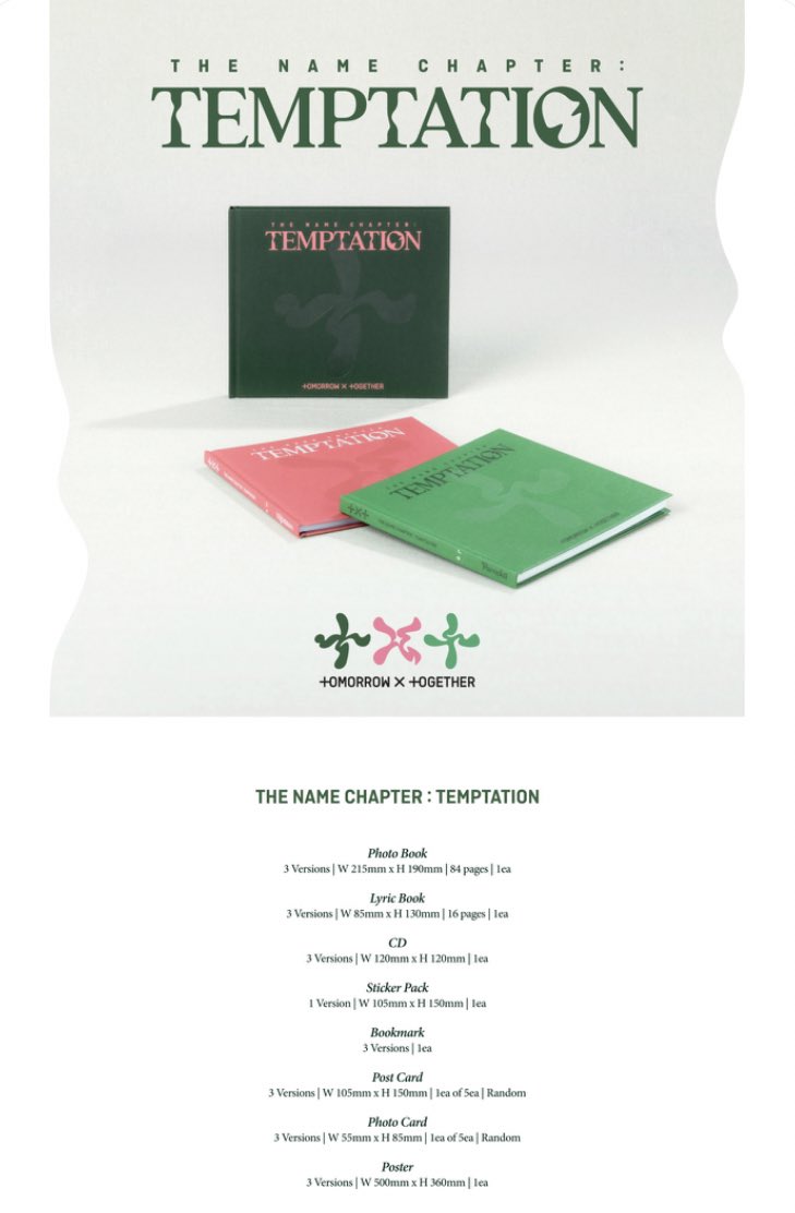 wishlistph_'s tweet photo. ✨#WISHLISTPHGO

TXT THE NAME CHAPTER: TEMPTATION LOW PROFIT PH GO

short dop (Jan 24)
💸 Set- Php 2550
💸 Random - Php 850

long dop (500 dp per album Jan 24 / rem bal Feb. 15)
💸 Set- Php 2650
💸 Random - Php 890  

order form: https://t.co/pzgpy5r45f https://t.co/vTUXHmSKDJ