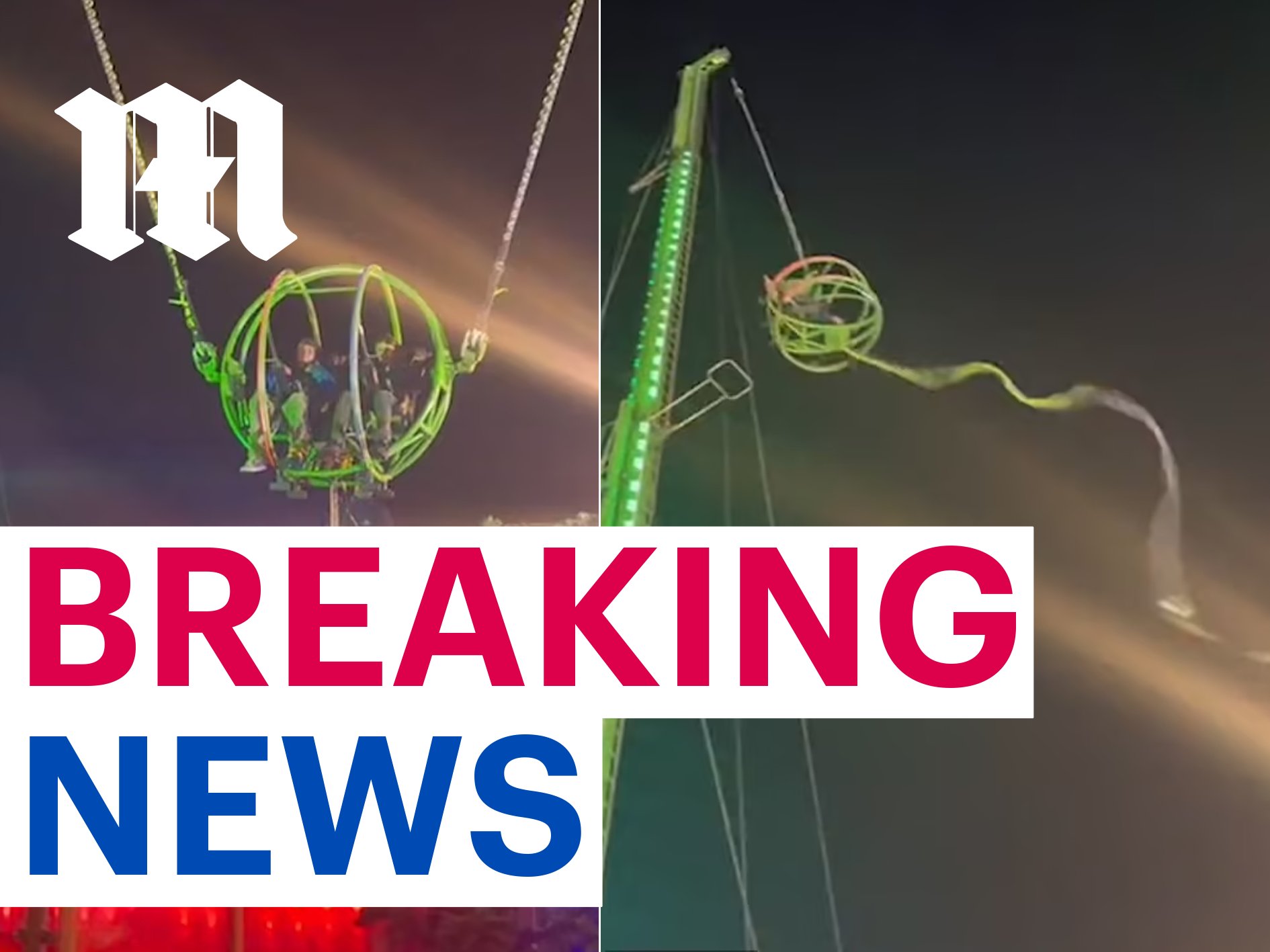Daily Mail U.K. on Twitter "Slingshot ride in London SNAPS and CRASHES with passengers still
