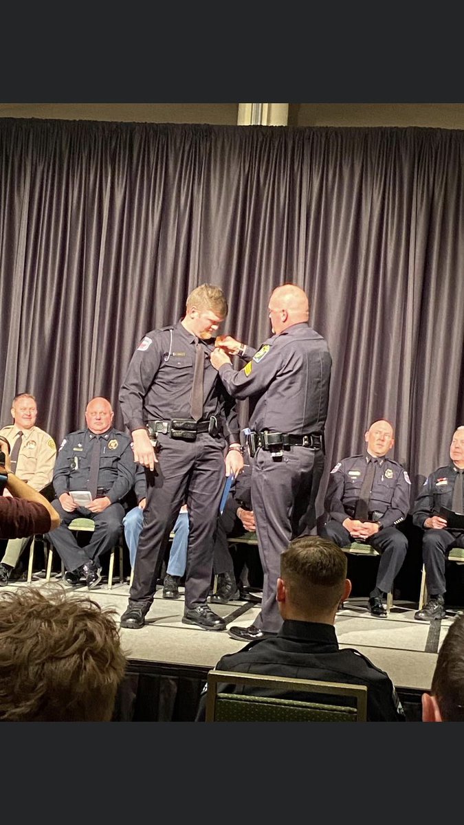 I was blessed to pin my son’s badge on him Monday . He will be a good one!
