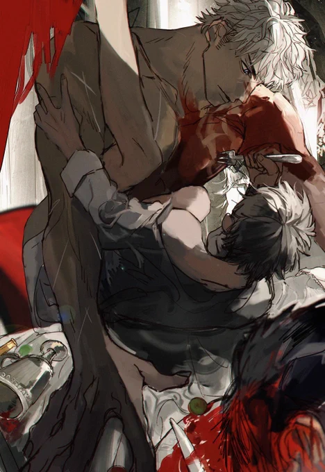 #創作BL うちのサイコ殺人鬼×受けちゃん隠れてるところ引きずり出される系のやつ大好き侍でござる 