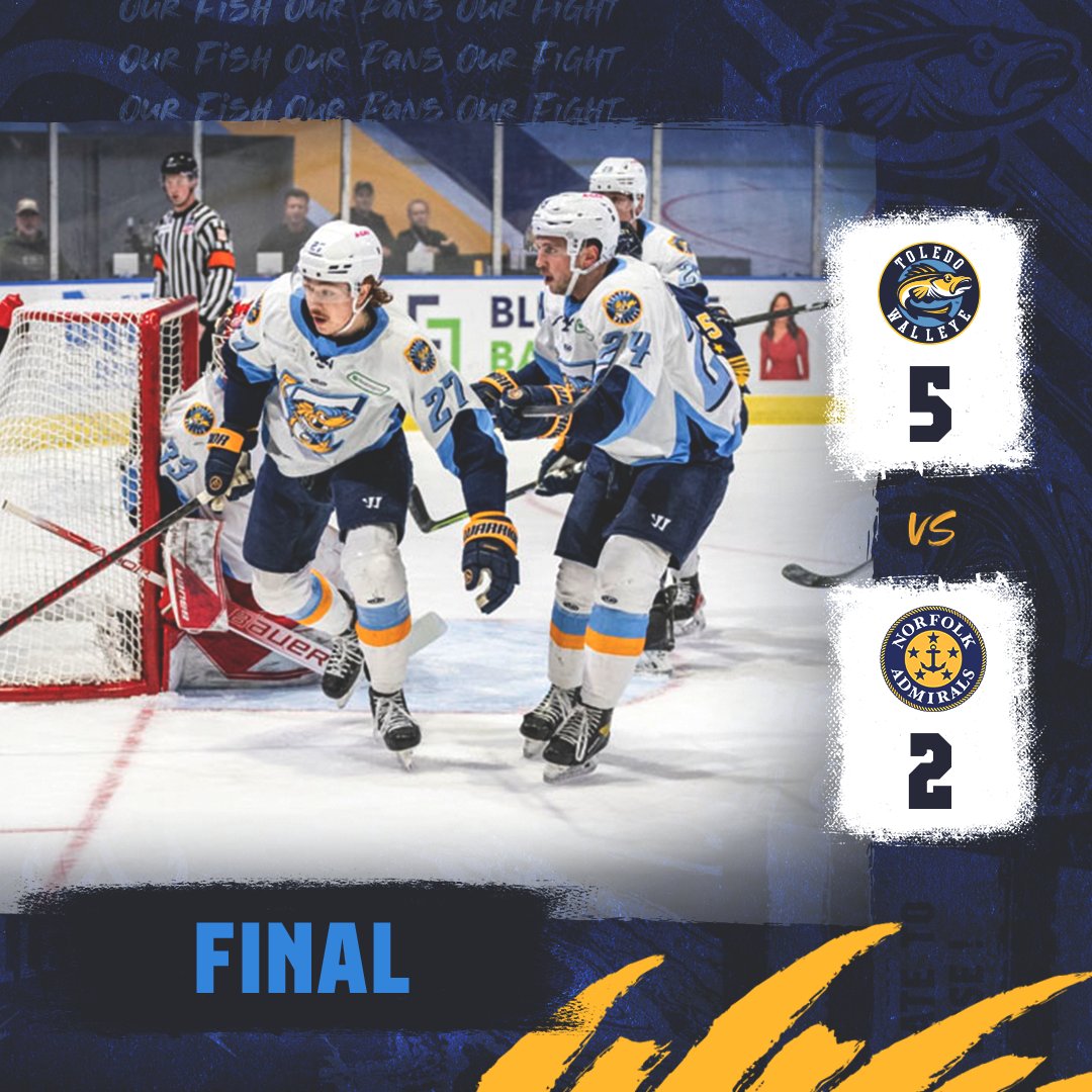 ToledoWalleye's tweet photo. 1 down, 2 to go! https://t.co/rK5oEqUqtU
