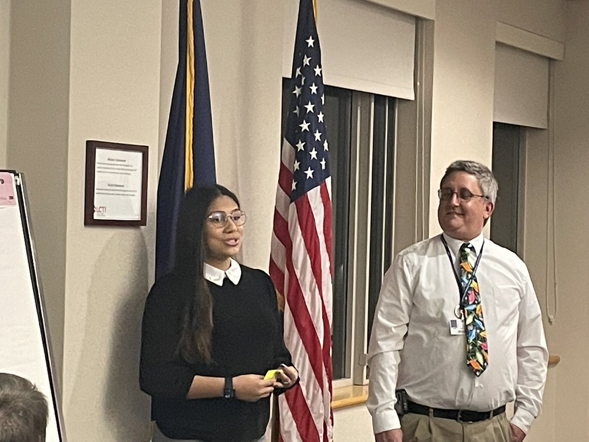 DipalKapadia's tweet photo. Today we celebrated accomplishment of Ashley Chila, President of FBLA. During our JOC meeting, Ashley shared how CTSOs have helped her become a leader while attaining technical skills @LehighCTI. @joeperegrin thanks you very much for providing support to our students. @pafbla https://t.co/gs6Czkcx4b
