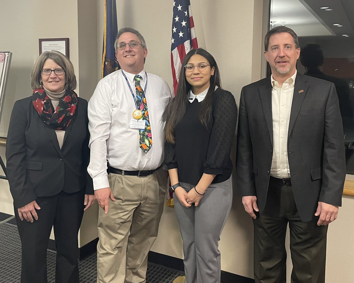 DipalKapadia's tweet photo. Today we celebrated accomplishment of Ashley Chila, President of FBLA. During our JOC meeting, Ashley shared how CTSOs have helped her become a leader while attaining technical skills @LehighCTI. @joeperegrin thanks you very much for providing support to our students. @pafbla https://t.co/gs6Czkcx4b