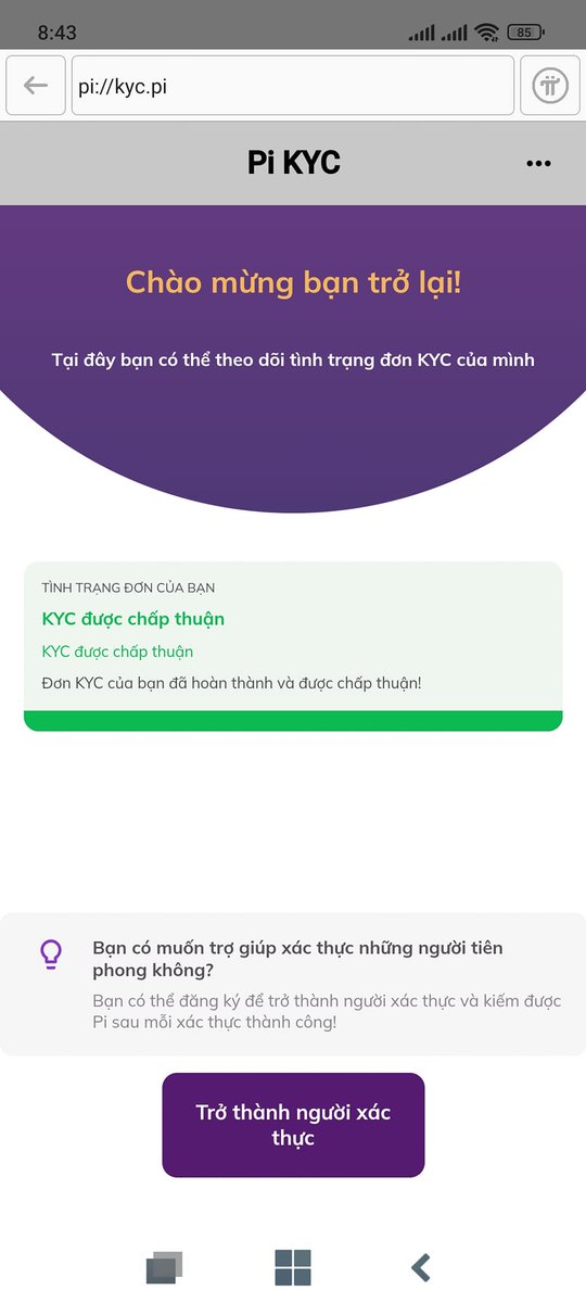 LinhNguyenhn09's tweet photo. @PiCoreTeam Why can't I continue?
KYC accepted? https://t.co/3Agnc9zKhu