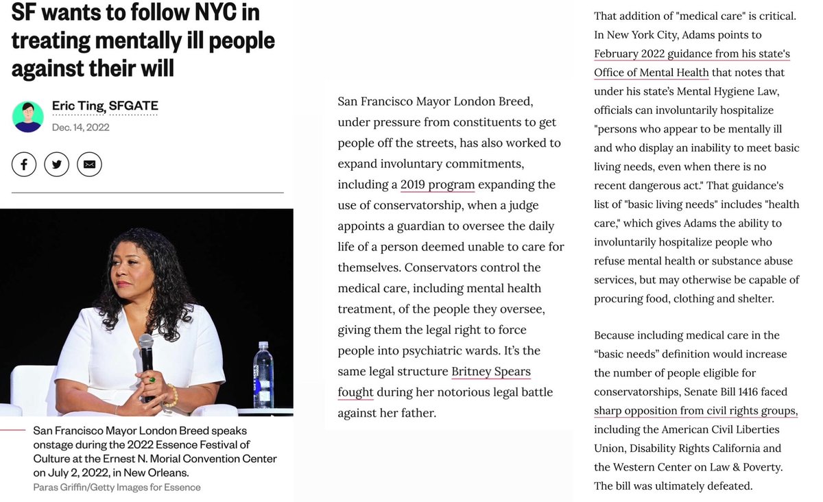 britneycharts's tweet photo. San Francisco Mayor wants to make putting people into conservatorships against their will easier https://t.co/B28Vp1oB0u