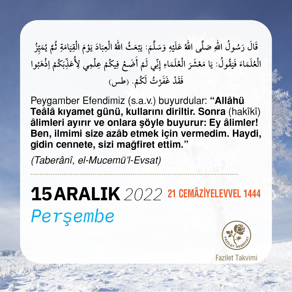 Fazilet Takvimi (@fazilet_takvim) on Twitter photo 