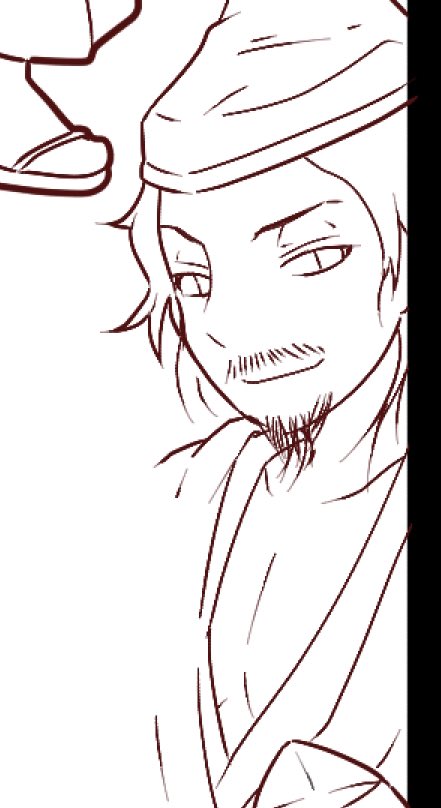 鎌倉殿最終回に向けて集合絵を描いてるけど、八田殿の胸チラだけは絶対に描きたい意気込み