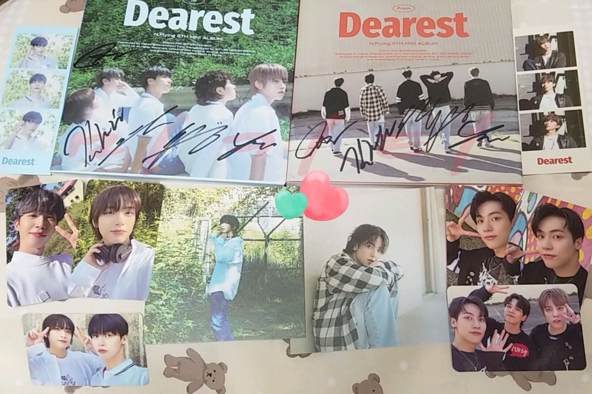 mikiti_228ty's tweet photo. サイン入り来た〰️🙌
封入物…ジェヒョン来たけど…
フン君単独いない💦
#SIGNED #Nflying8thMiniAlbum
#Dearest #Tover #Fromver
#Mwave #サイン入り
#nflying
#엔플라잉 #エヌフライング
#이승협 #차훈
#김재현 #유회승 #서동성
#NFIA #엔피아 #エンピア https://t.co/5GMXl5Fh0n