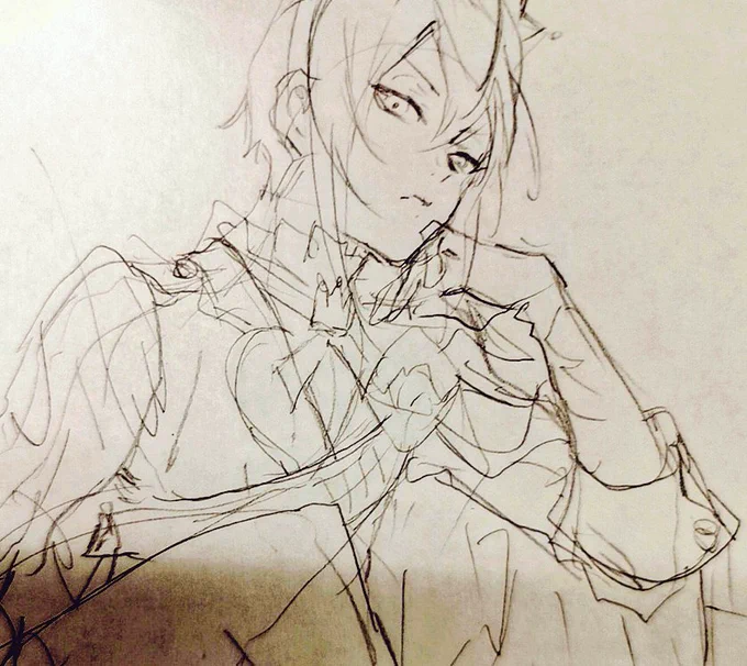 もうそらで描けるな(上半身) 