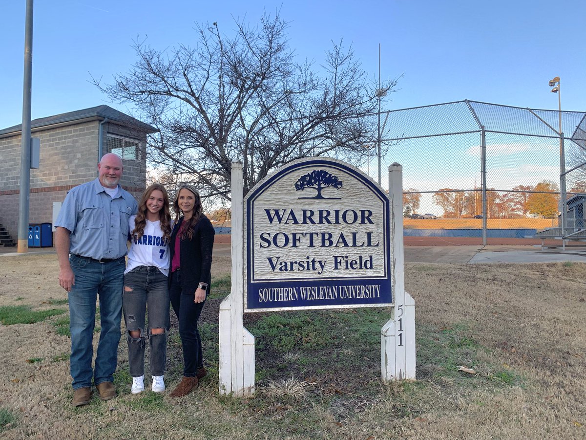 I am beyond blessed to announce I will be continuing my academic and athletic career at Southern Wesleyan University. I want to thank my family, coaches, and teammates for always supporting me. Without God, none of this would be possible!! #GoWarriors <a href="/SoftballSwu/">SWU Softball</a>