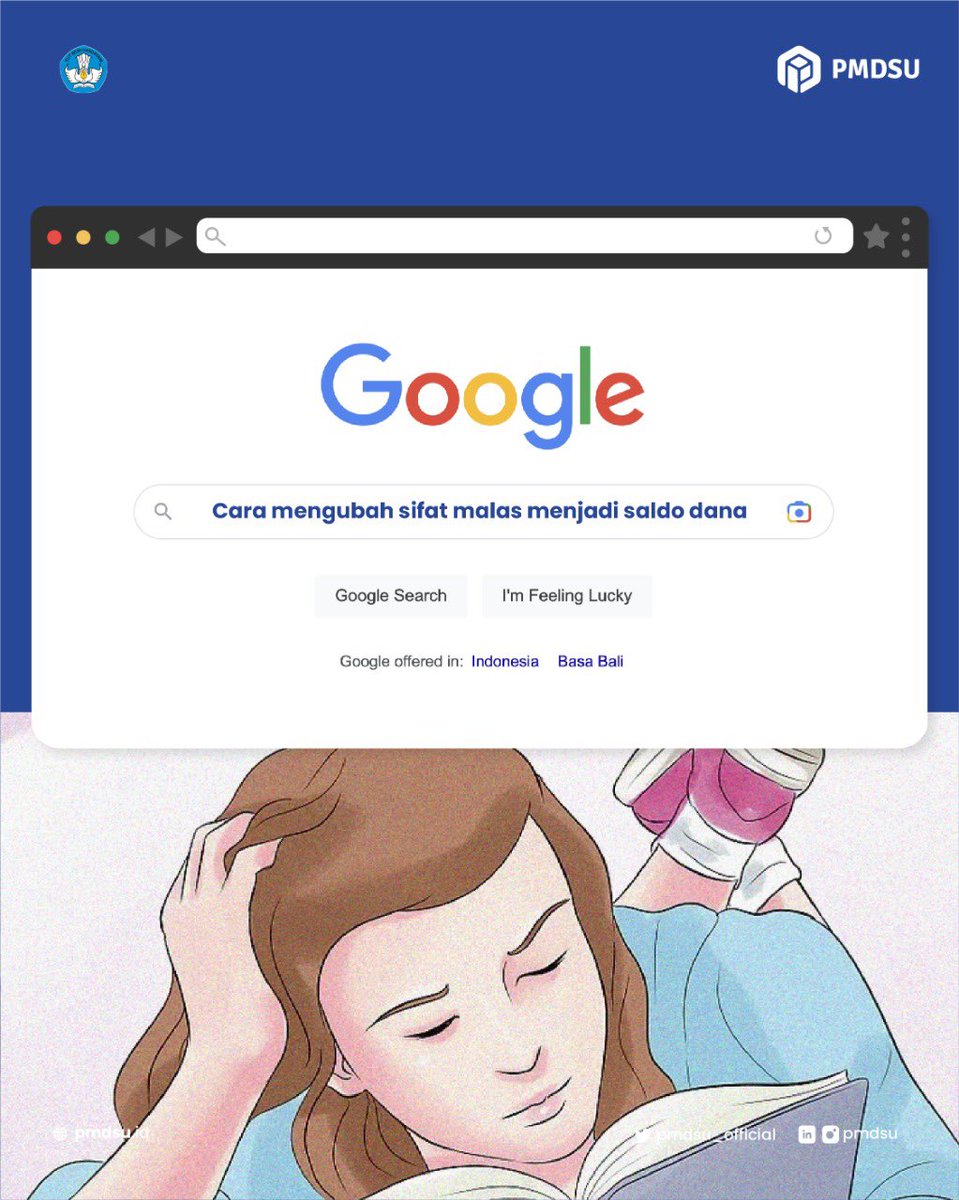 Halo #DoktorMuda!

Mari tetap semangat walau hari ini berat.
Jalani, nikmati, dan syukuri.
🌼🌼

#PMDSU #PKPI #Kemdikbud #FastTrack #ManagemenTalenta #PrioritasNasional #DitjenDikti #ScholarshipDoktorMuda #Ditdaya #Beasiswa #Meme #Mahasiswa