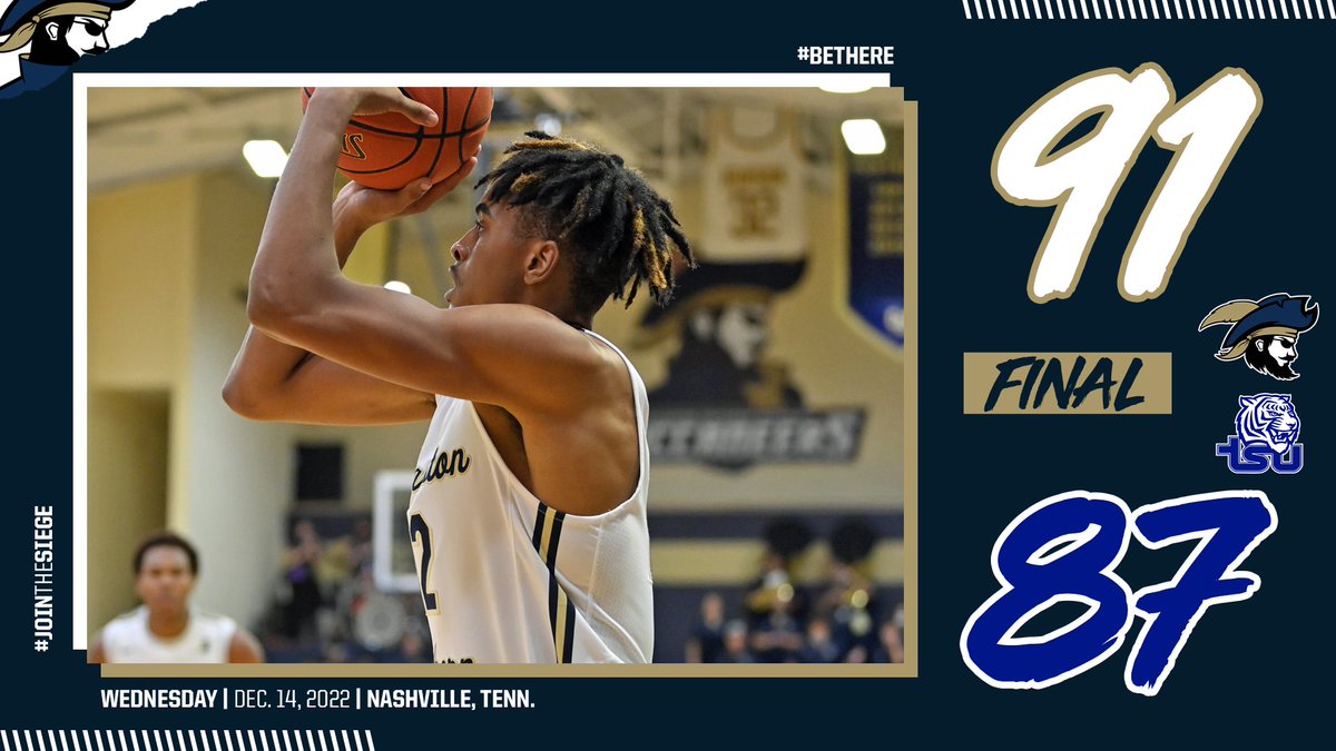 BIG ROAD W✅

Charleston Southern hands TSU its first loss at home on the year while earning its first win on the road this season!!!

#BeThere