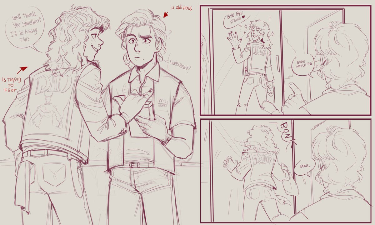 I don't believe for a second eddie is smooth when it comes to flirting im sorry 
#steddie
